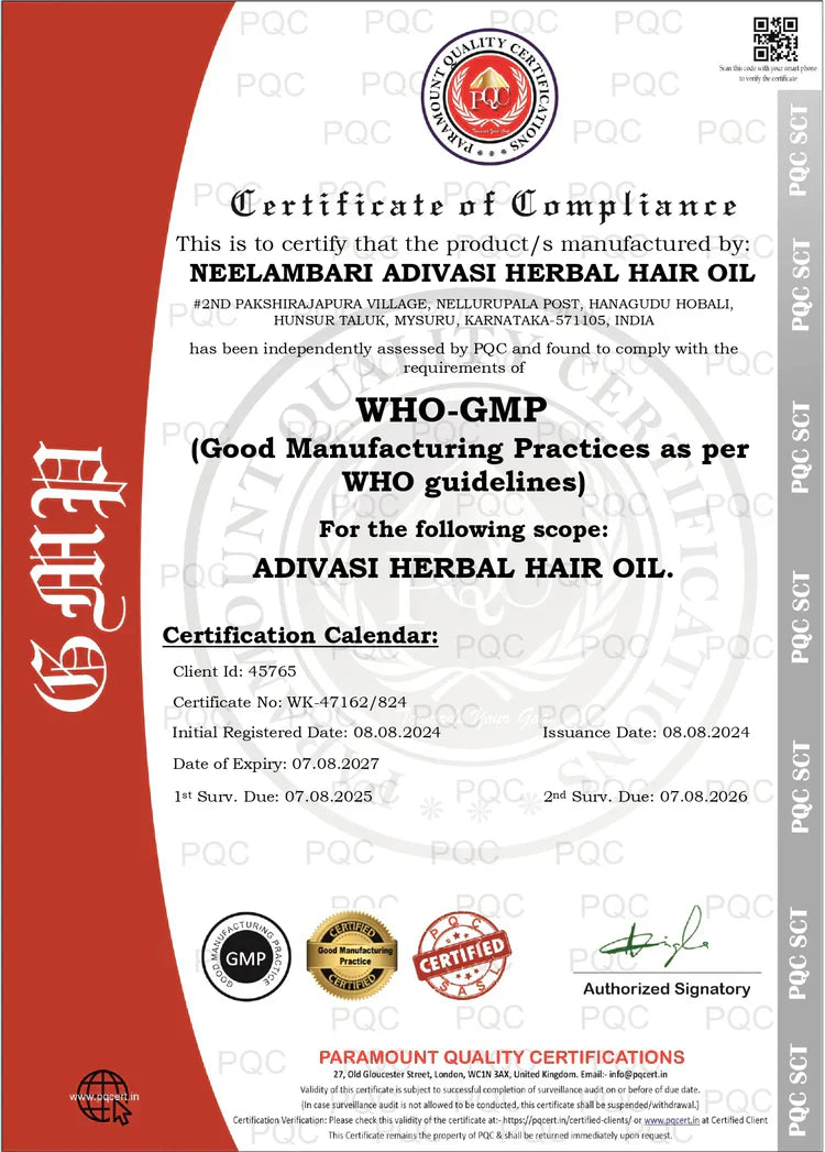 Adivasi Neelambari Herbal Hair Oil