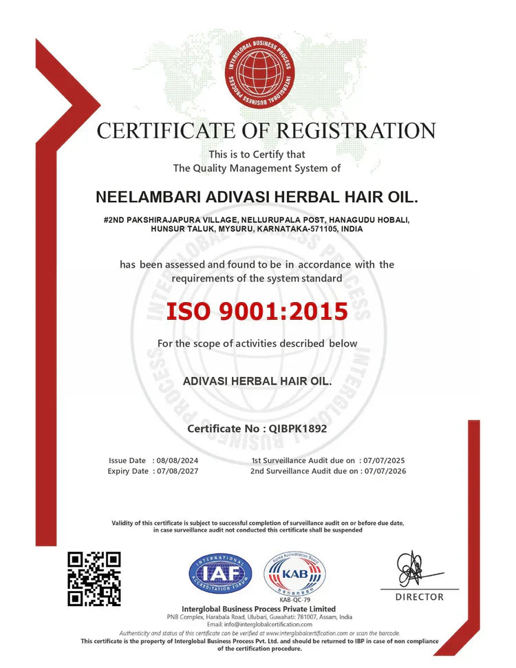 Adivasi Neelambari Herbal Hair Oil
